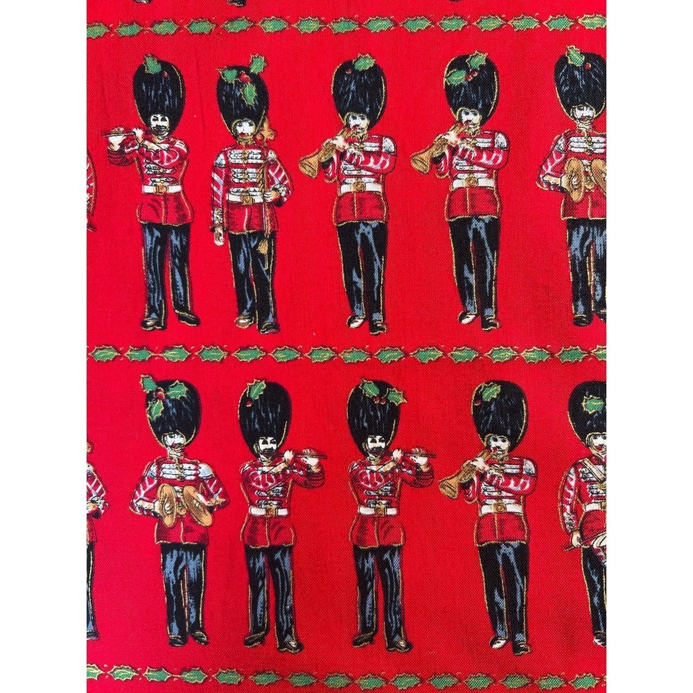 Fabric RARE English Collection David Textiles Musical British Royal Guards 31x44